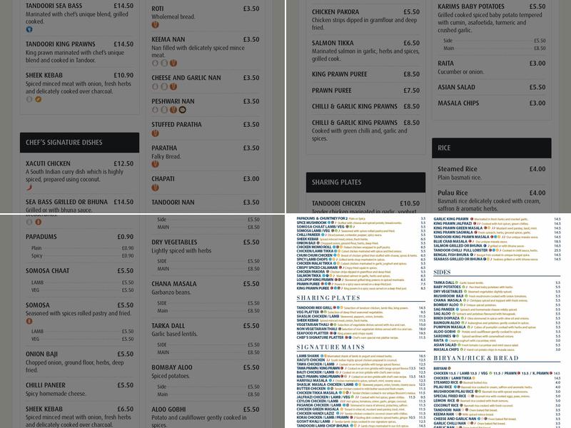 Blossom by Khans Menu