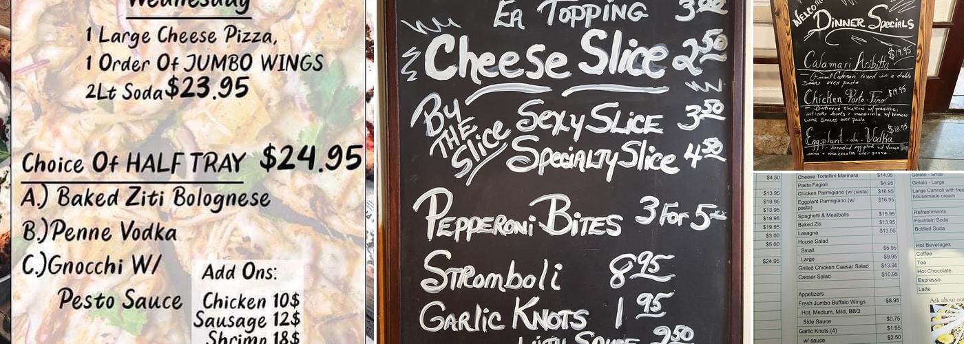 Bear Mountain Pizza Menu