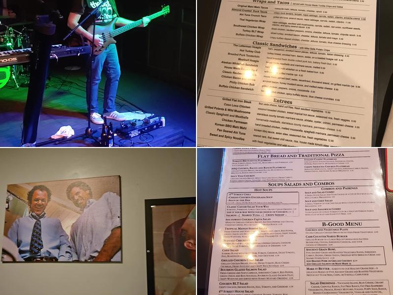 4th Street Bar and Grill Menu