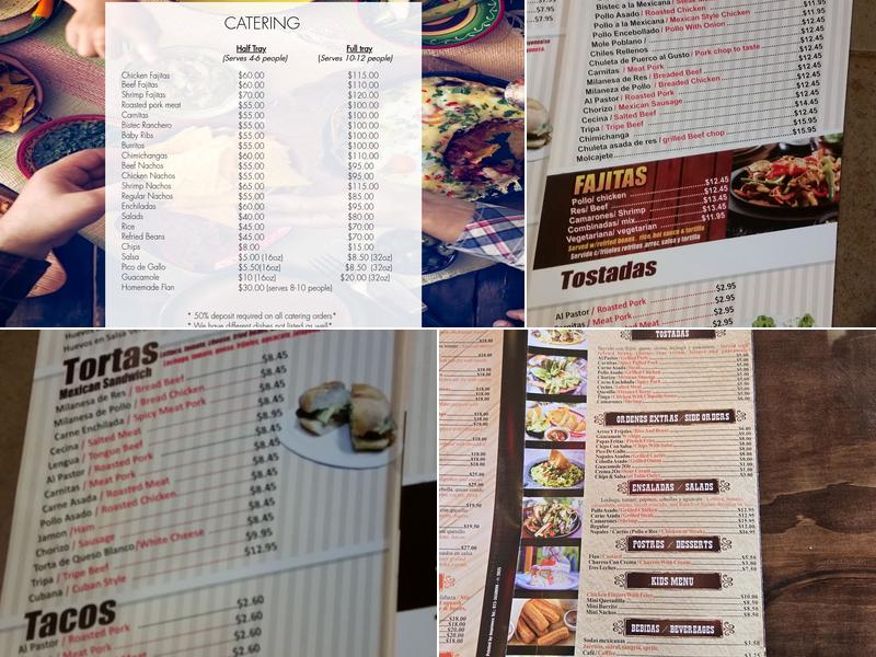 La Rancherita Menu