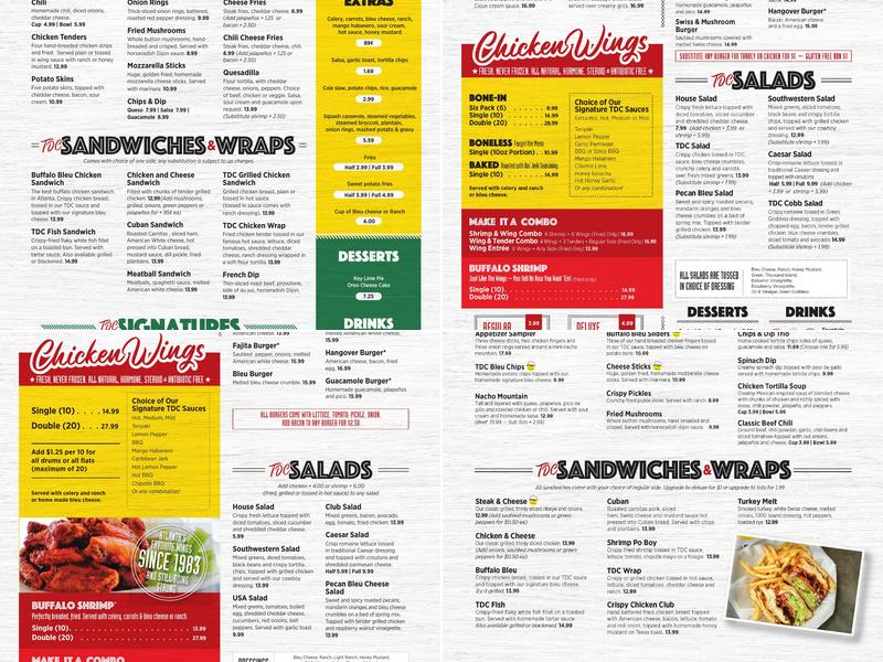 Three Dollar Cafe - Peachtree Corners Menu
