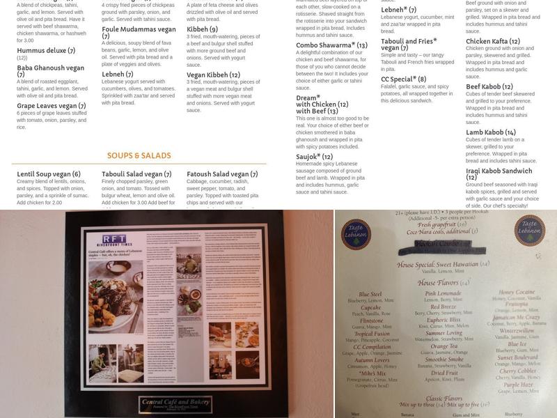 Taste of Lebanon Menu
