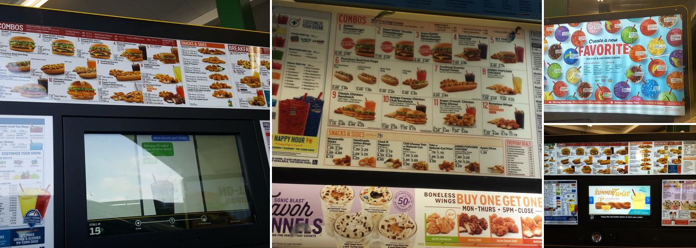 Sonic Drive-In Menu