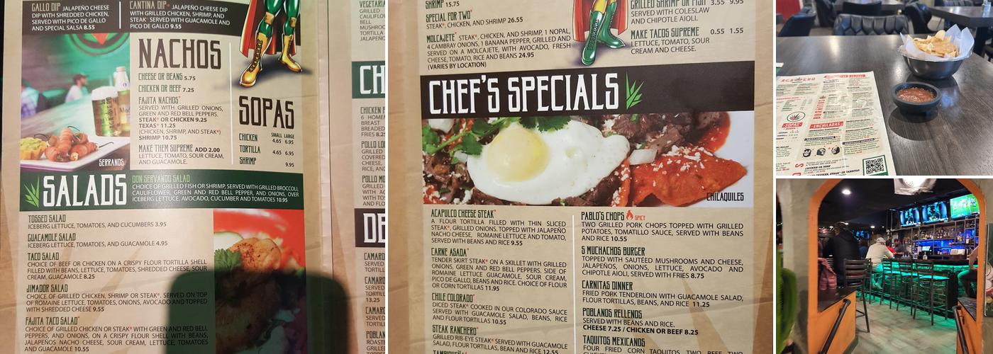 Agavero Cantina Menu