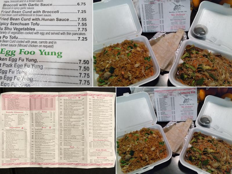 Amazing Wok Chinese Restaurant Menu