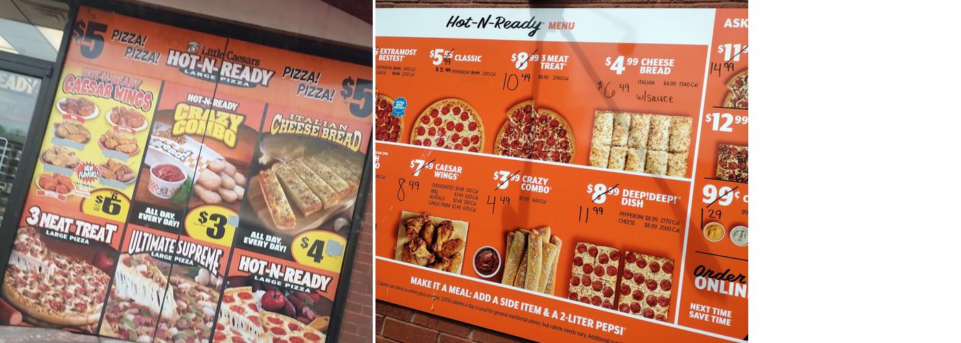 Little Caesars Pizza Menu