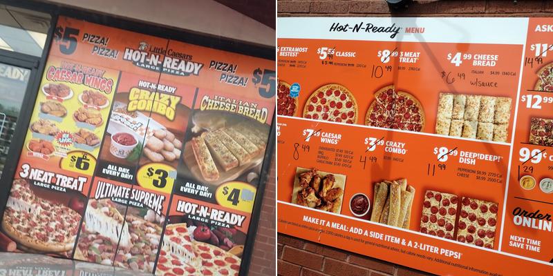 Little Caesars Pizza Menu