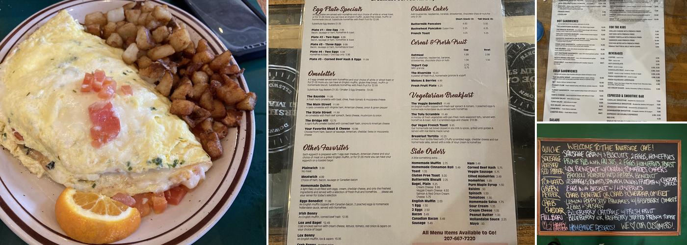 Riverside Cafe Menu