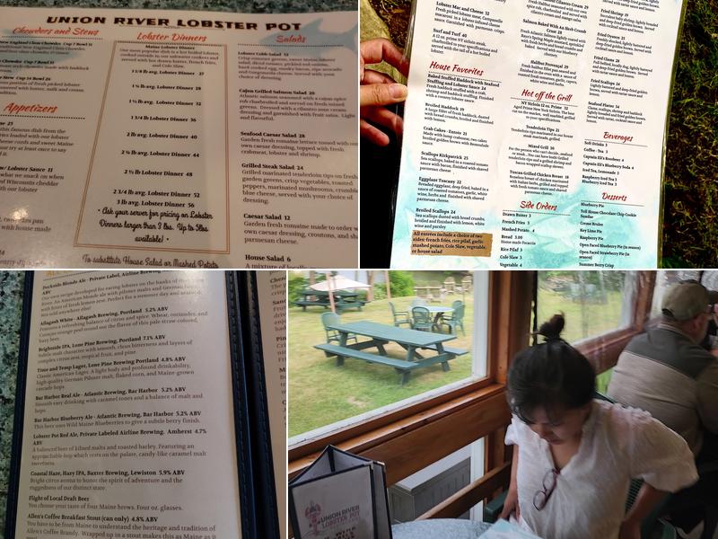Union River Lobster Pot Menu