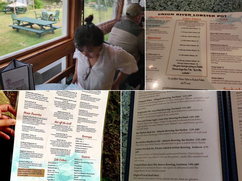 Union River Lobster Pot Menu