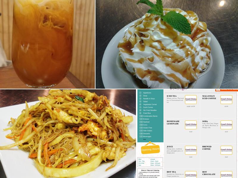 Crystal's Kitchen Menu