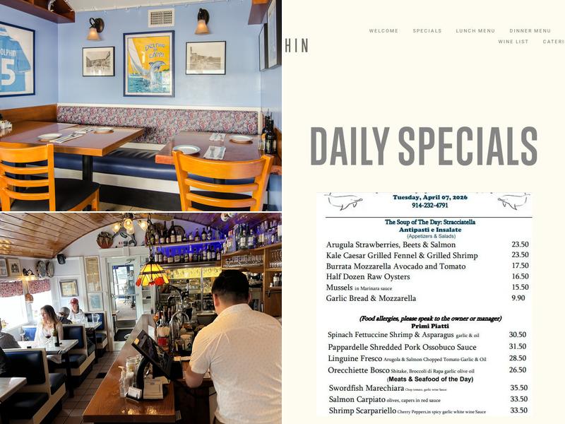 Blue Dolphin Menu