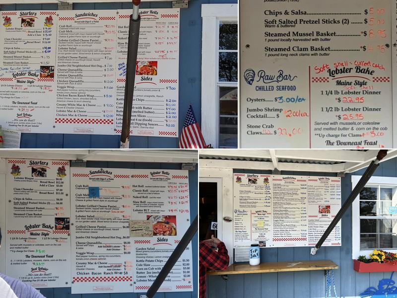 The Travelin Lobster, LLC Menu