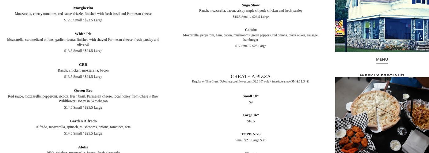Slice Bar Menu