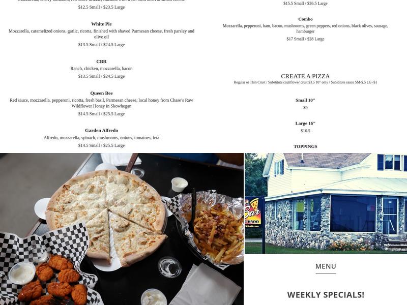 Slice Bar Menu