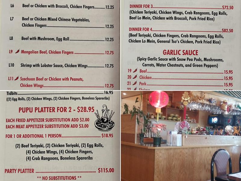 Pak Lee Menu