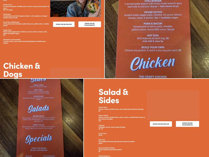 Meyer's Olde Dutch Food & Such Menu