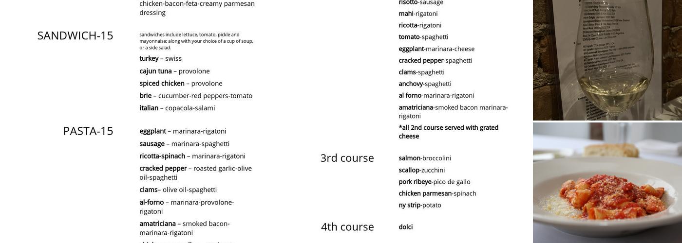 Lucca Menu