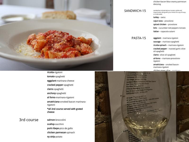 Lucca Menu