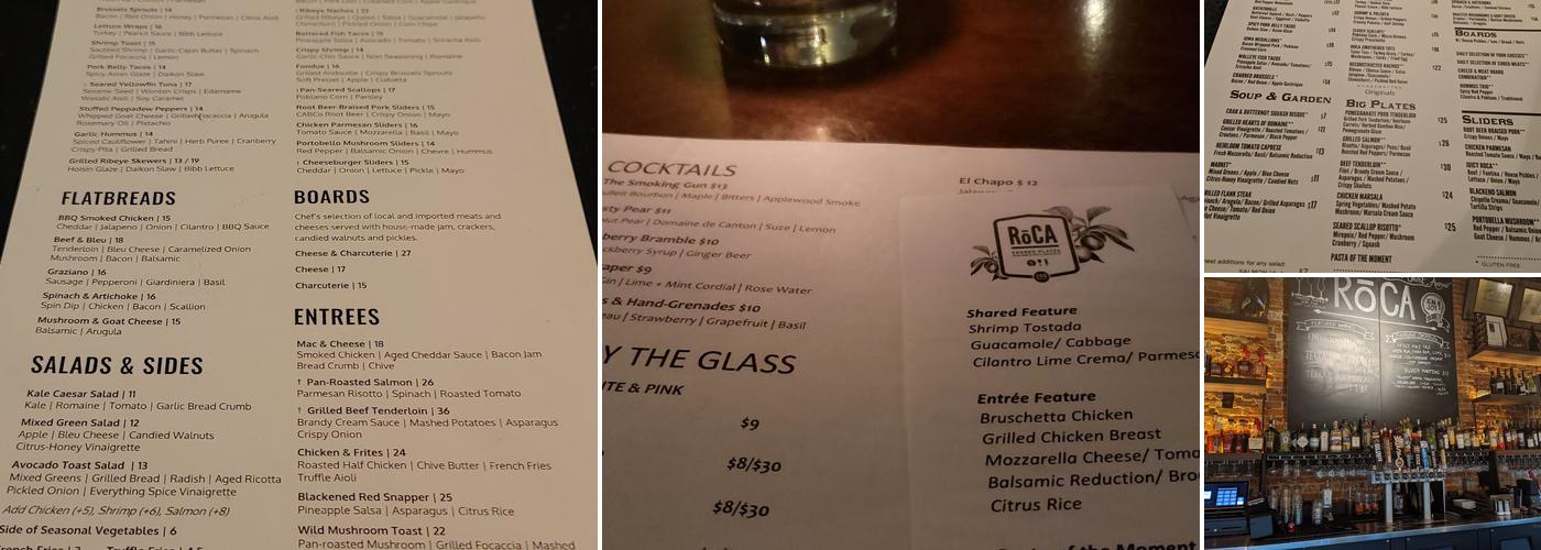 RoCA Menu