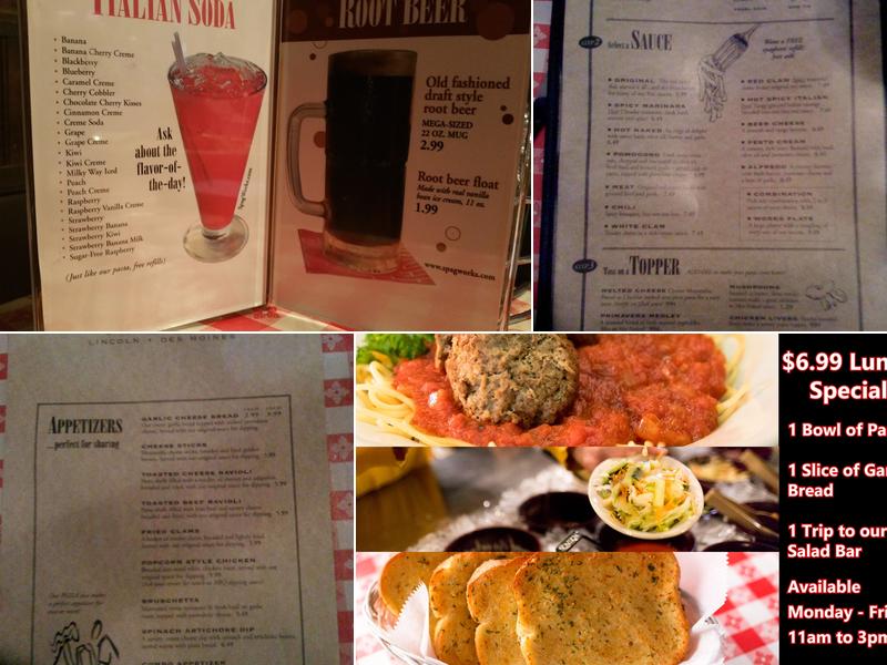 Spaghetti Works Menu