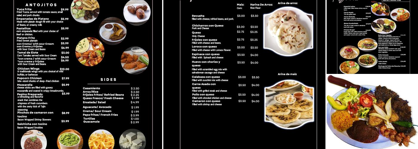 El Buen Sabor Latino Menu