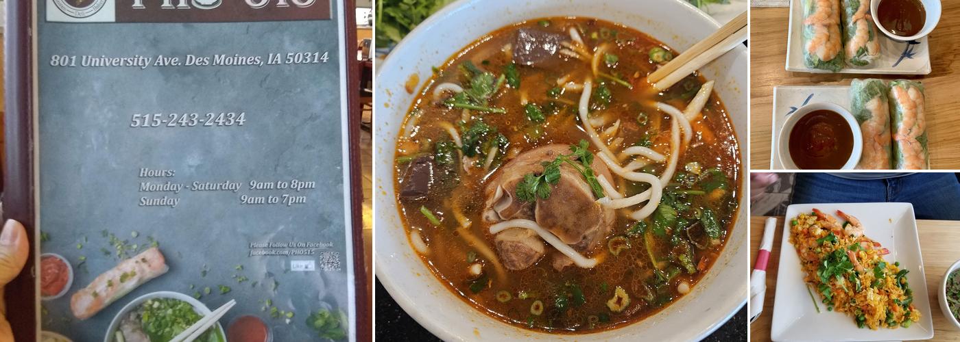 Pho 515 Menu
