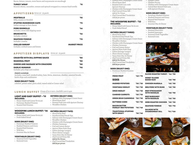 Thunder Bay Grille Davenport Menu