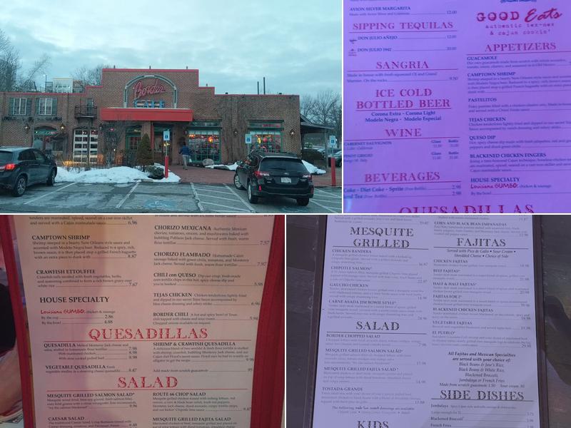 Border Cafe Menu
