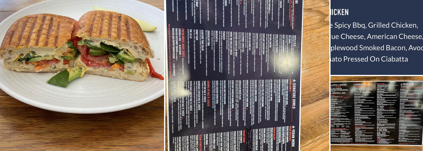 Pressed Cafe Menu