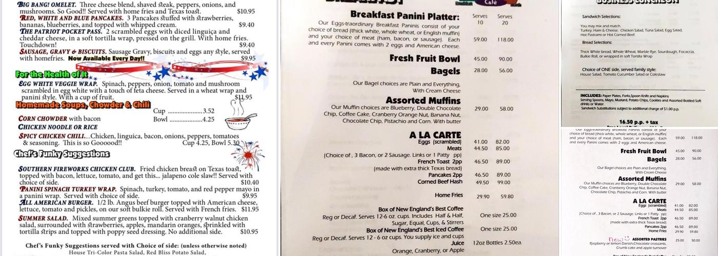 As Good As It Gets Cafe Menu