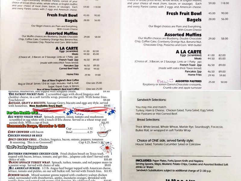 As Good As It Gets Cafe Menu