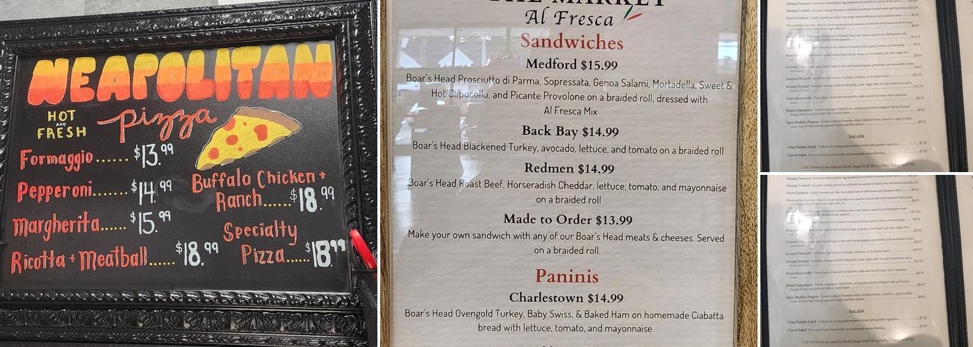 Al Fresca Ristorante Menu
