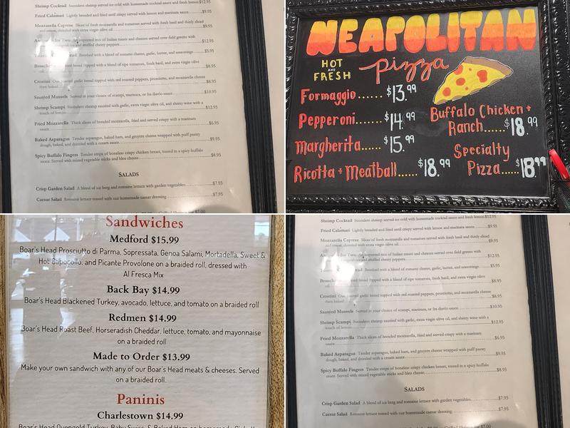 Al Fresca Ristorante Menu