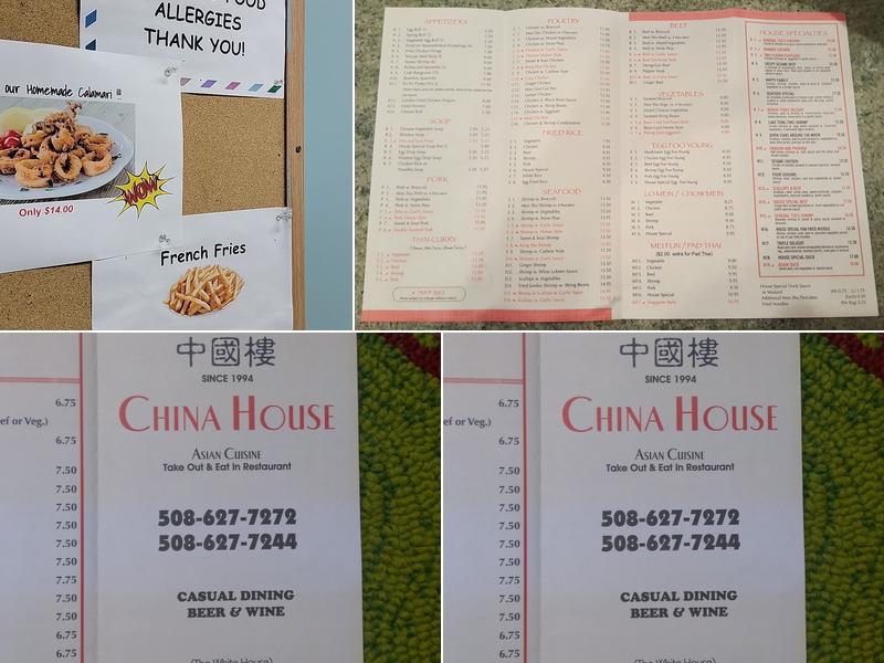China House Menu