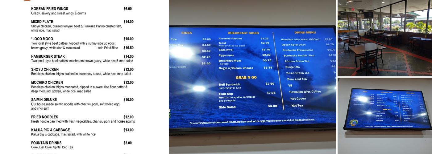 Center Plate Restaurant Menu