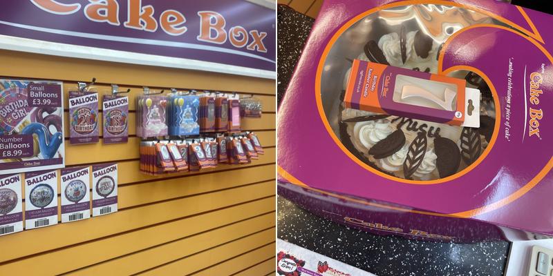 Cake Box Bethnal Green Menu