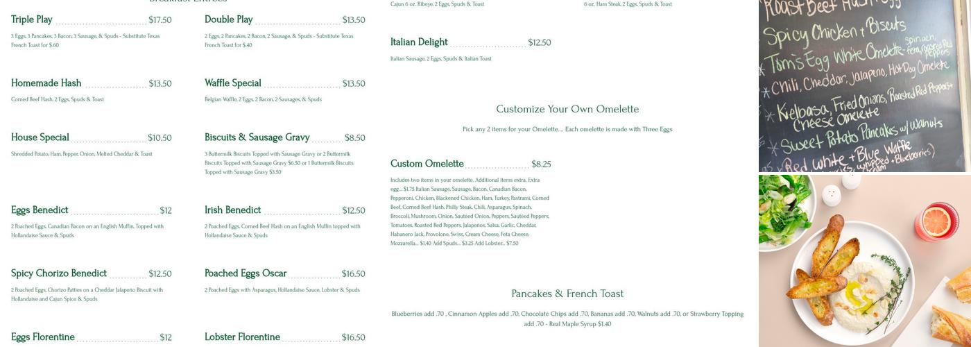 Mitchell's On Main Menu