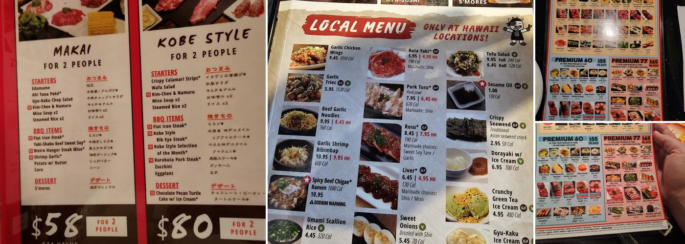 Gyu-Kaku Hawaii Menu