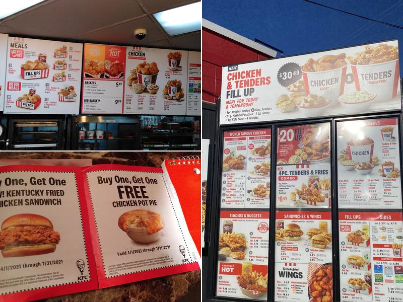 KFC Menu