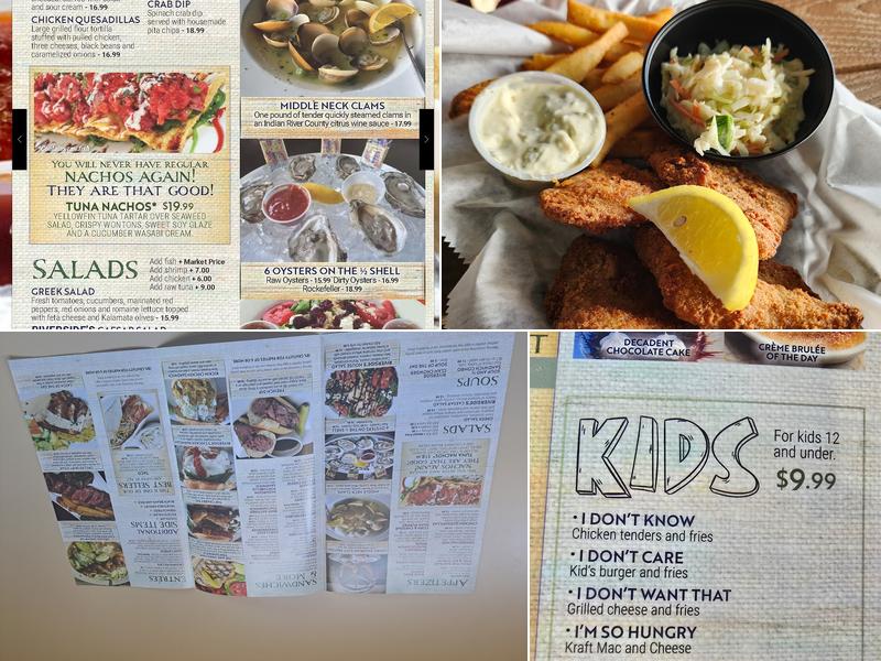 Riverside Cafe Menu