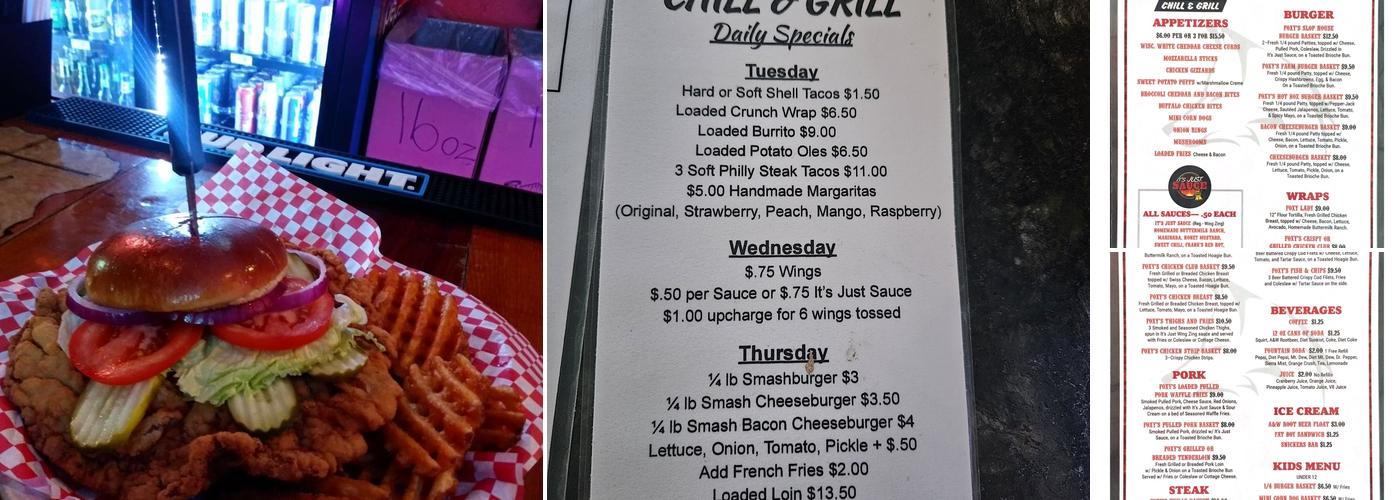 Foxy's Chill and Grill Menu