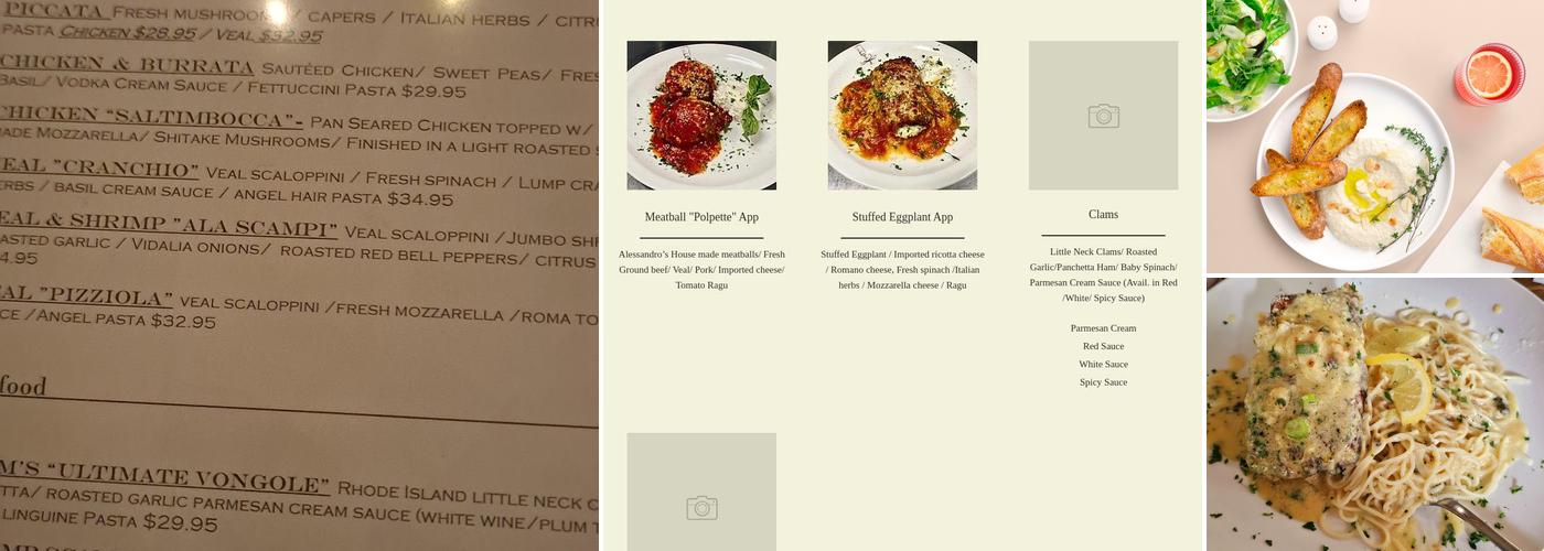 Scampi Grill Menu