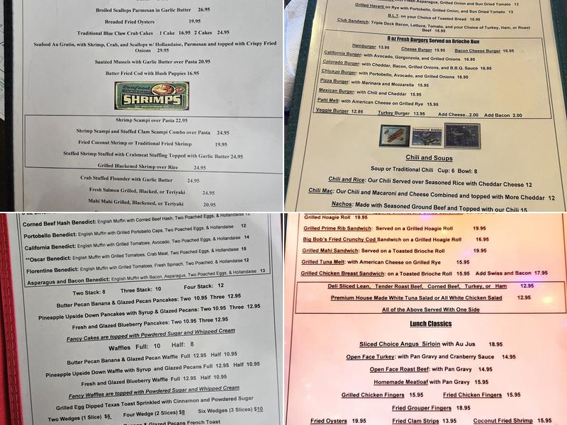 C.J. Cannon's Menu