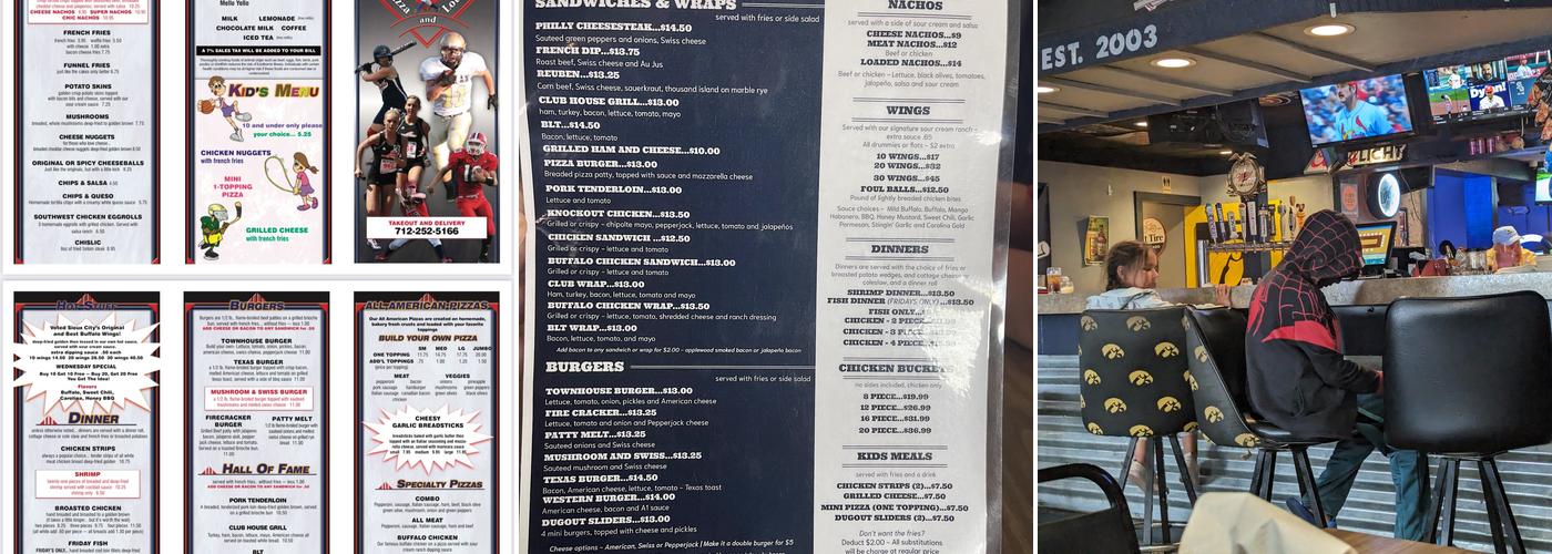 Townhouse Pizza & Lounge Menu