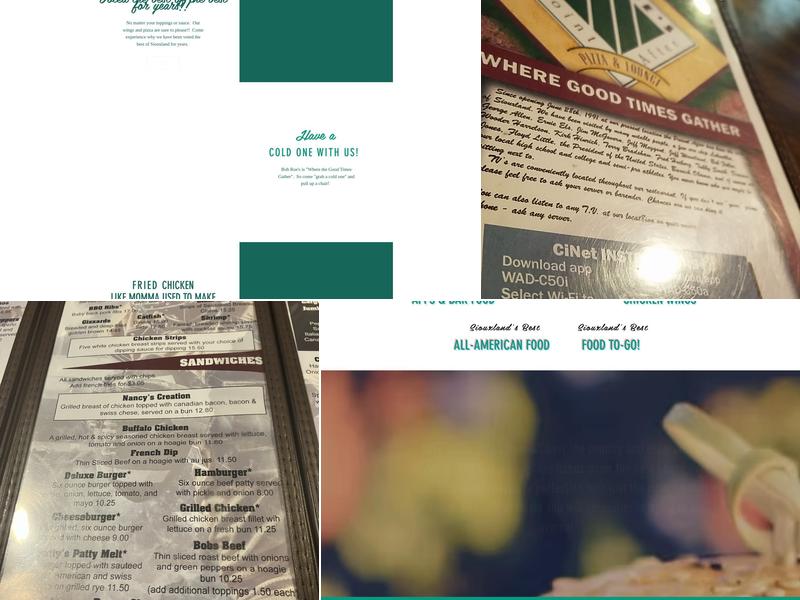 Bob Roe's Point After Menu