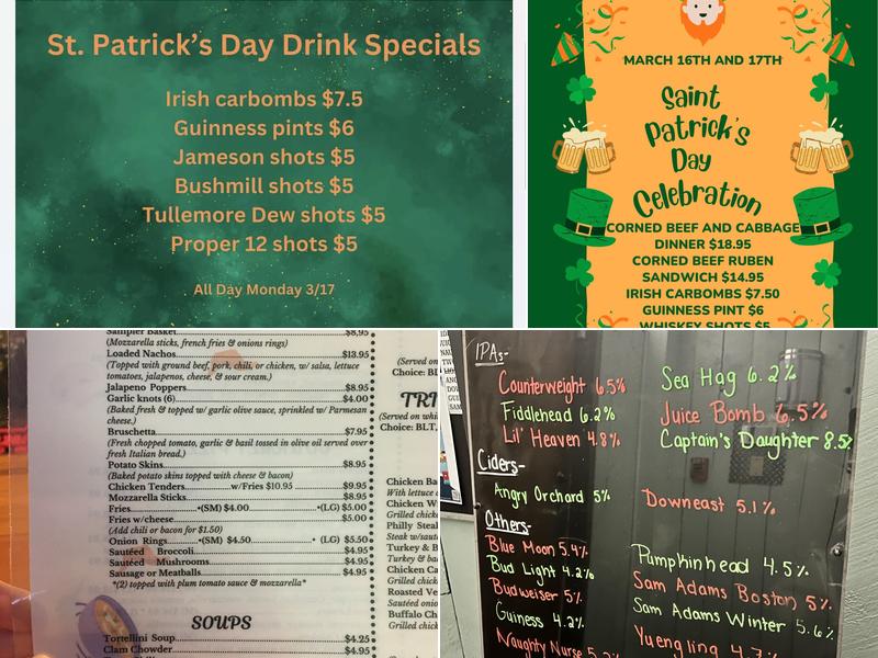 Crossroads Tavern Menu