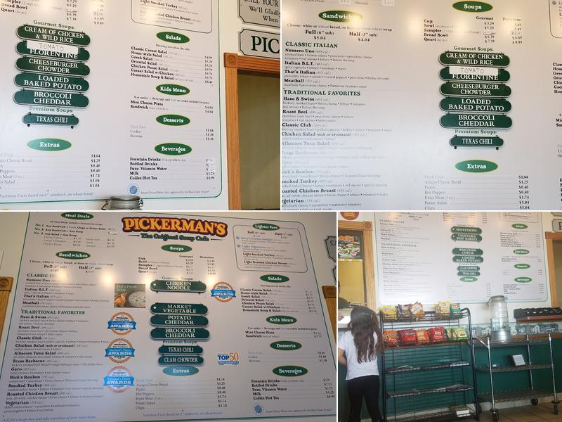 Pickerman's Soup & Sandwich Menu