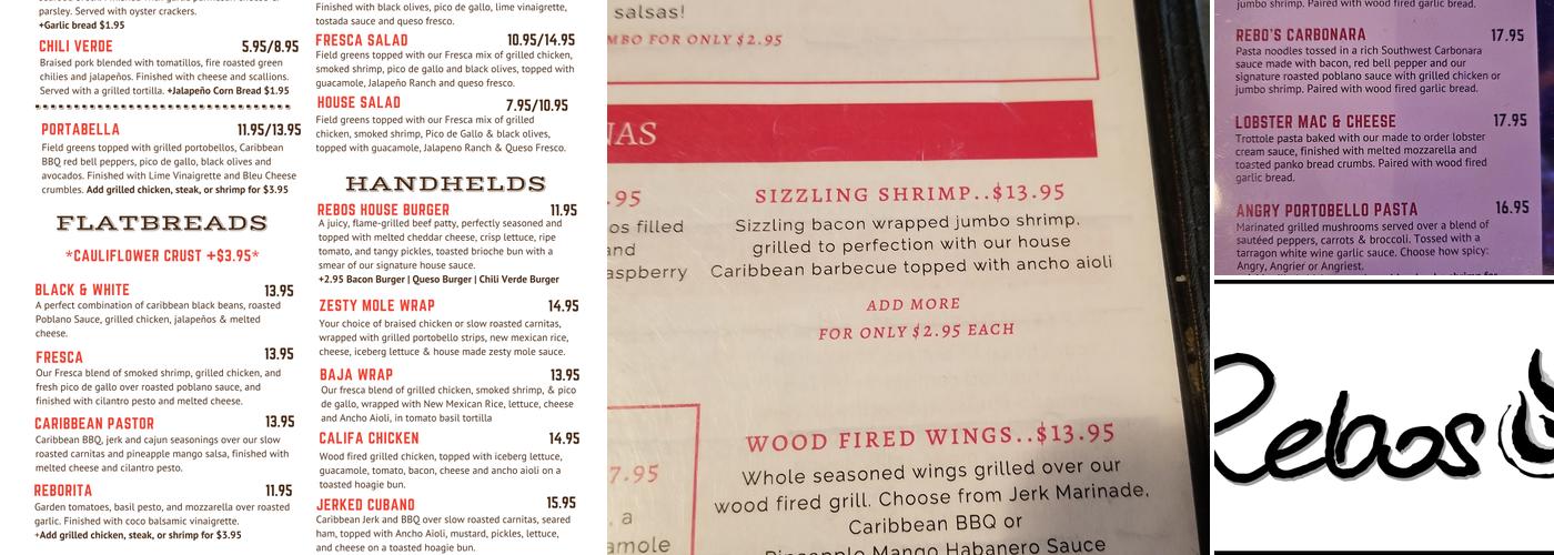 Rebos Menu