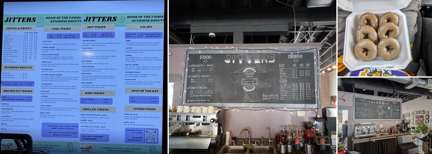 Jitters Menu